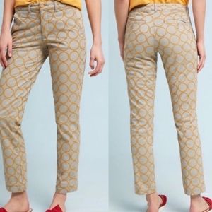 Chinos By ANTHROPOLOGIE Relaxed Circle Pants Size 25